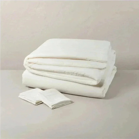 3pc Full/Queen Fine Stripe Duvet Set - Hearth & Hand - Picture 2 of 5